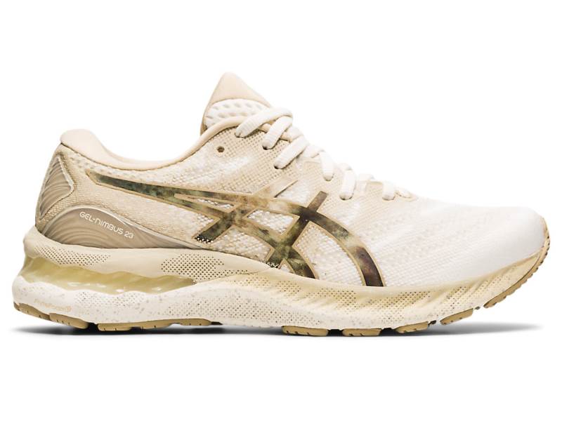 Dámské Běžecké Boty Asics GEL-NIMBUS 23 EARTH DAY Krém 83410EJOC